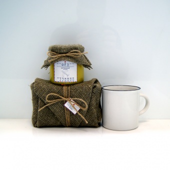 Подарочный набор Бодрый с керамической кружкой #12-3