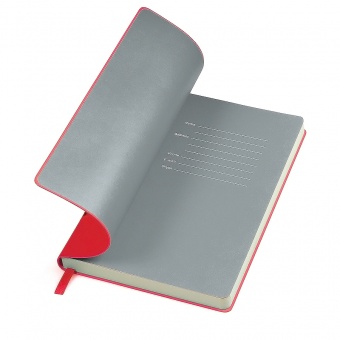 Подарочный набор: блокнот thinkme красный, ручка, значок