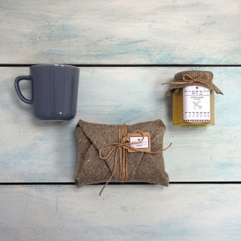 Подарочный набор Бодрый с керамической кружкой #12-2